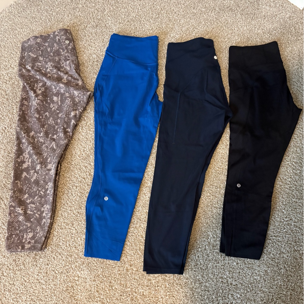 Lululemon Athletica Multi-Color Leggings Set 4 - WOMENS 14
